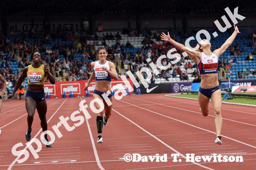 Womens 400 metres, British Championships, Birmingham. Photo: David T. Hewitson/Sports for All Pics